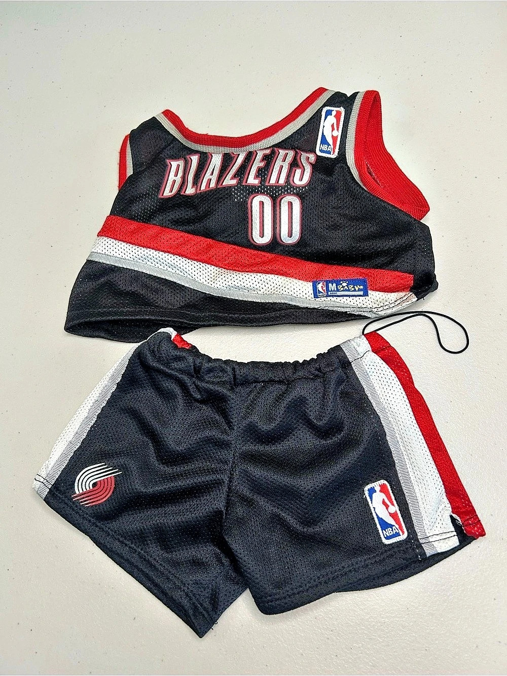 Build-A-Bear Workshop NBA Portland Trail Blazers Basketball Set Black & Red